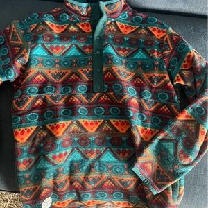 Colorful Geometric Patterned Pullover